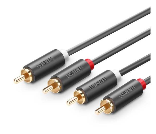 UGREEN Przewód 2RCA Cinch do 2RCA Cinch AV104 5m czarny - 1501466 - zdjęcie 2
